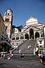 Amalfi. Trappen op til Katedralen i Amalfi  Amalfi / Sorrento halv�en Italien Europa  Kirker