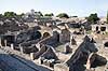 Pompeii. Udsigt over ruinerede huse og gader i Pompeii  Pompeji / Pompei / Pompeii / Napoli / Campania Italien Europa  Ark�ologi, vulkaner, vulkanudbrud, pyroplastisk flow, pyroplasma, Vesuvius, Vesuv, naturkatastrofer, turistsev�rdigheder, sev�rdigheder, turisme, Romerriget, romerne, ruiner, ruinbyer