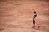 Tyref�gtning. Matadoren udfordrer tyren med to banderillas ( Scan af KOL606 )   Plaza de Toros Monumental / Barcelona Spanien   Matador, tyref�gter
