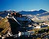 Potala paladset. Potala paladset - Set fra Chagpo Ri ( Scan af KOL4378 )  Lhasa Tibet ( Kina ) Asien  Dalai Lama, budhisme, religion