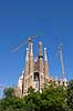 La Sagrada Familia. Byggekraner over Gaudis uf�rdige kirke, Sagrada Familia, i Barcelona  Barcelona Spanien   Temple Expiatori de la Sagrada Familia, Basilica and Expiatory Church of the Holy Family, Antoni Gaudi, UNESCO world heritage