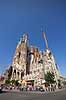 La Sagrada Familia. Byggekraner over Gaudis uf�rdige kirke, Sagrada Familia, i Barcelona  Barcelona Spanien   Temple Expiatori de la Sagrada Familia, Basilica and Expiatory Church of the Holy Family, Antoni Gaudi, UNESCO world heritage