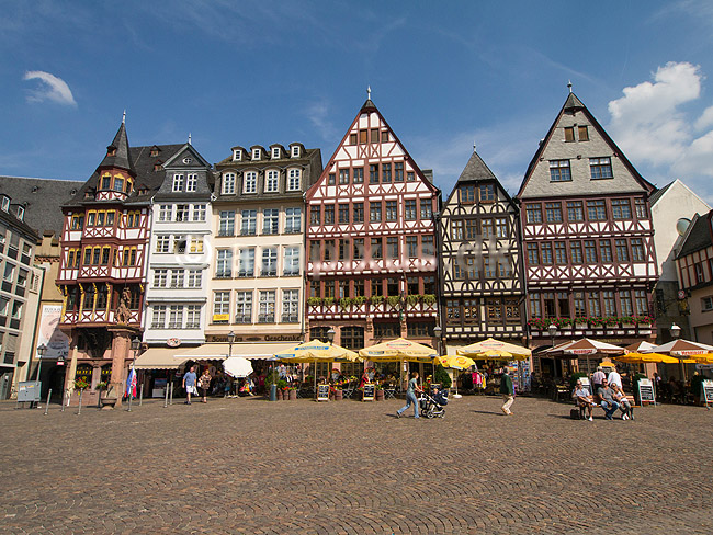Frankfurt. R�merberg Plaza, R�mer Platz, i Altstad i Frankfurt; ; Frankfurt; Tyskland; ; ; 