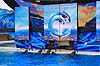 Sp�khugger. Sp�khugger i Seaworld i San Diego Orcinus orca Seaworld / San Diego USA  pattedyr Sea World, hvaler, sp�khuggere, dr�berhval, dr�berhvaler, tandhval, tandhvaler, dyreopvisning, opvisning med dyr, turister, turisme, dompt�r, Cetacea