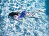 Snorkeldykker. Snorkel dykker i swimming pool (Model released)  Fort Myers Beach / Estero Island / Florida USA   Snorkling, dykning, sv�mning, sport, ferie, turisme
