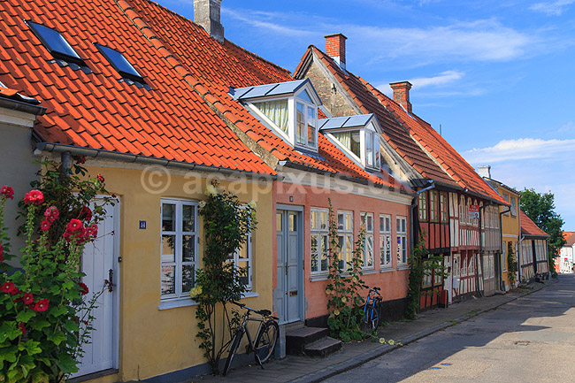 Middelfart. Gamle huse i Smedegade i Middelfart.; ; Middelfart; Danmark; ; ; 