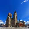 Ribedomkirke. Ribe Domkirke (Vor Frue Kirke Maria) p� Torvet i Ribe  Ribe Danmark  Sev�rdigheder Kirker, Domkirker, kristendom, 