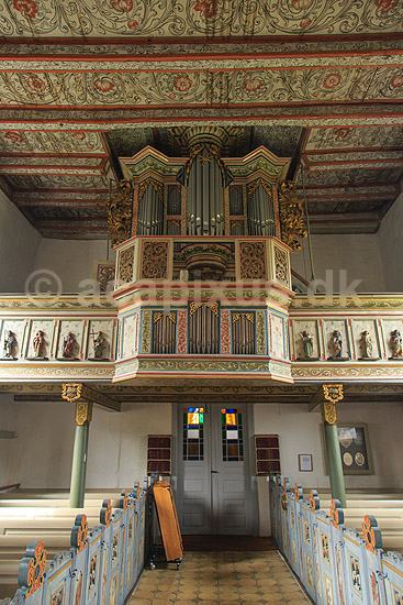Br�ns Kirke. Orgelet i Br�ns Kirke; ; Br�ns; Danmark; ; Sev�rdigheder; Kirker, kristendom, 