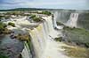 Iguazu vandfaldene. Iguazu vandfaldene med Garganta del Diablo bagerst set fra den Brasilianske side af vandfaldene  Iguazu Brasilien Sydamerika  Vandfald, The Iguazu Falls, Iguaz� Falls, Iguassu Falls, Igua�u Falls, Cataratas del Iguaz�, Cataratas do Igua�u 