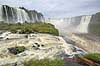 Iguazu vandfaldene. Iguazu vandfaldene med Garganta del Diablo bagerst set fra den Brasilianske side af vandfaldene  Iguazu Brasilien Sydamerika  Vandfald, The Iguazu Falls, Iguaz� Falls, Iguassu Falls, Igua�u Falls, Cataratas del Iguaz�, Cataratas do Igua�u 
