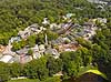 Bakken. Forlystelsesparken Bakken i Dyrehaven  J�gersborg Dyrehave / Klampenborg Danmark   Forlystelser, forlystelsesparker, rutchebaner, dronefoto