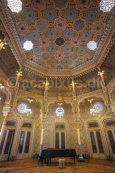 Palacio da Bolsa. Det Mauriske rum i Stock Exchange Palace i Porto; ; Porto; Portugal; ; ; Moorish Revival, Neo-Moorish