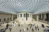 The British Museum. Den glasoverd�kkede indre g�rd i The British Museum i London  The British Museum / London England  sev�rdigheder Museumer