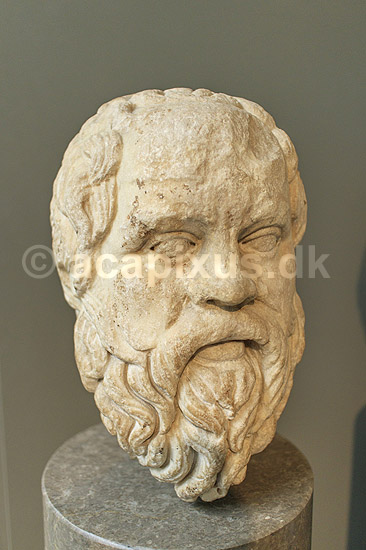 Sokrates. Buste af filosoffen Sokrates (469-399 f.k.); ; The British Museum / London; England; ; sev�rdigheder; Philosophi, filosofi, philosofi, philosoph, filosof