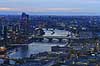 London skyline. London skyline og Themsen set fra The Fenchurch Building (The Walkie-Talkie)  London England   Skyskrabere, storbyer, hovedsad, hovedst�der