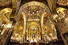 Palatine Kapellet. Gyldne mosaikker udsmykker Palatine Chapel i Royal Palace (Palazzo Reale e Cappella Palatina) i Palermo  Palermo / Sicilien Italien  sev�rdigheder Kirker, kristendom, religion, katolsk, guld