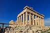 Akropolis. Parthenon templet (Pallas Athenes tempel) p� Akropolis med doriske s�jler  Akropolis / Athen Gr�kenland  Sev�rdigheder Hellas, Acropolis, templer