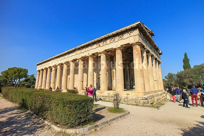 Hephaestus templet. Temple of Hephaestus p� Den athenske agora (samlingssted). Hephaestus regnes for det bedst bevarede gr�ske tempel; ; Athen; Gr�kenland; ; Sev�rdigheder; Hellas, Acropolis, templer