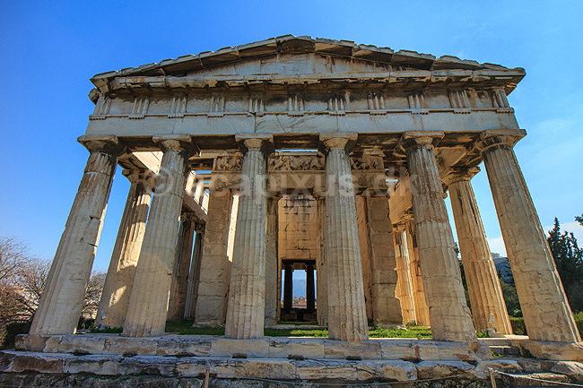 Hephaestus templet. Temple of Hephaestus p� Den athenske agora (samlingssted). Hephaestus regnes for det bedst bevarede gr�ske tempel; ; Athen; Gr�kenland; ; Sev�rdigheder; Hellas, Acropolis, templer