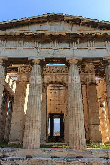 Hephaestus templet. Temple of Hephaestus p� Den athenske agora (samlingssted). Hephaestus regnes for det bedst bevarede gr�ske tempel; ; Athen; Gr�kenland; ; Sev�rdigheder; Hellas, Acropolis, templer