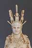 Varvakeion Athena. Romersk kopi af statuen af Athene eller Athena Parthenos p� Akropolis, Udstillet Ark�ologisk Museum i Athen  Nationalark�ologisk Museum / Athen Gr�kenland  Sev�rdigheder Hellas, ark�ologi, historie, museum, udstillinger