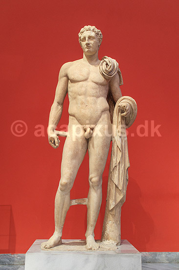 Hermes fra Atalante. Marmorstatue as Hermes from Atalante, Udstillet Ark�ologisk Museum i Athen; ; Nationalark�ologisk Museum / Athen; Gr�kenland; ; Sev�rdigheder; Hellas, ark�ologi, historie, museum, udstillinger
