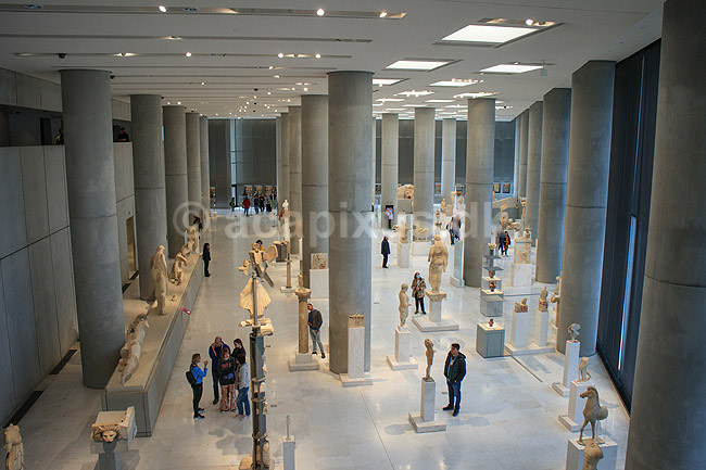 Akropolis Museum. Akropolismuseet eller Akropolismuseum, �bnet for offentligheden den 20. juni 2009 og huser genstande fra Akropolis; ; Akropolismuseet / Athen; Gr�kenland; ; Sev�rdigheder; Hellas, ark�ologi, historie, museum, udstillinger