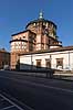 Santa Maria delle Grazie i Milano. Den katolske kirke Santa Maria delle Grazie, som ligger i forbindelse med Leonardo da Vinvis Sidste Nadver museet i Milano  Santa Maria delle Grazie i Milano / Milano Italien  Sev�rdigheder Leonardos Last Supper Museum, Kirke, kirker, kristendom, religion, katolisme