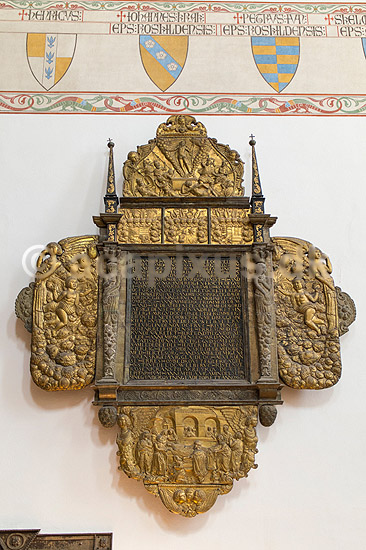 Sor� Klosterkirke. Mindetavle ( Epitafium ) for Rigsr�d Mogens H�g (1593-1661) i koret i Sor� Klosterkirke; ; Sor�; Danmark; ; ; Kirker, kristendom, Absalon