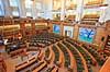 Folketingssalen. Folketingssalen p� Christiansborg  Christiansborg Slot / K�benhavn Danmark  Sev�rdigheder Folketinget, demokrati, regering, folkestyre