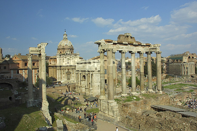 Foro Romano. Forum Romanum i Rom; ; Rom; Italien; Europa; ; romerriget, turistsev�rdigheder