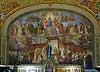 Vatikanmuseet. Maleri i Vatikanmuseet i Rom  Rom Italien Europa  turistsev�rdigheder, paven, paved�mmet, Vatikanet, Vatikan Staten, sightseeing, freskoer